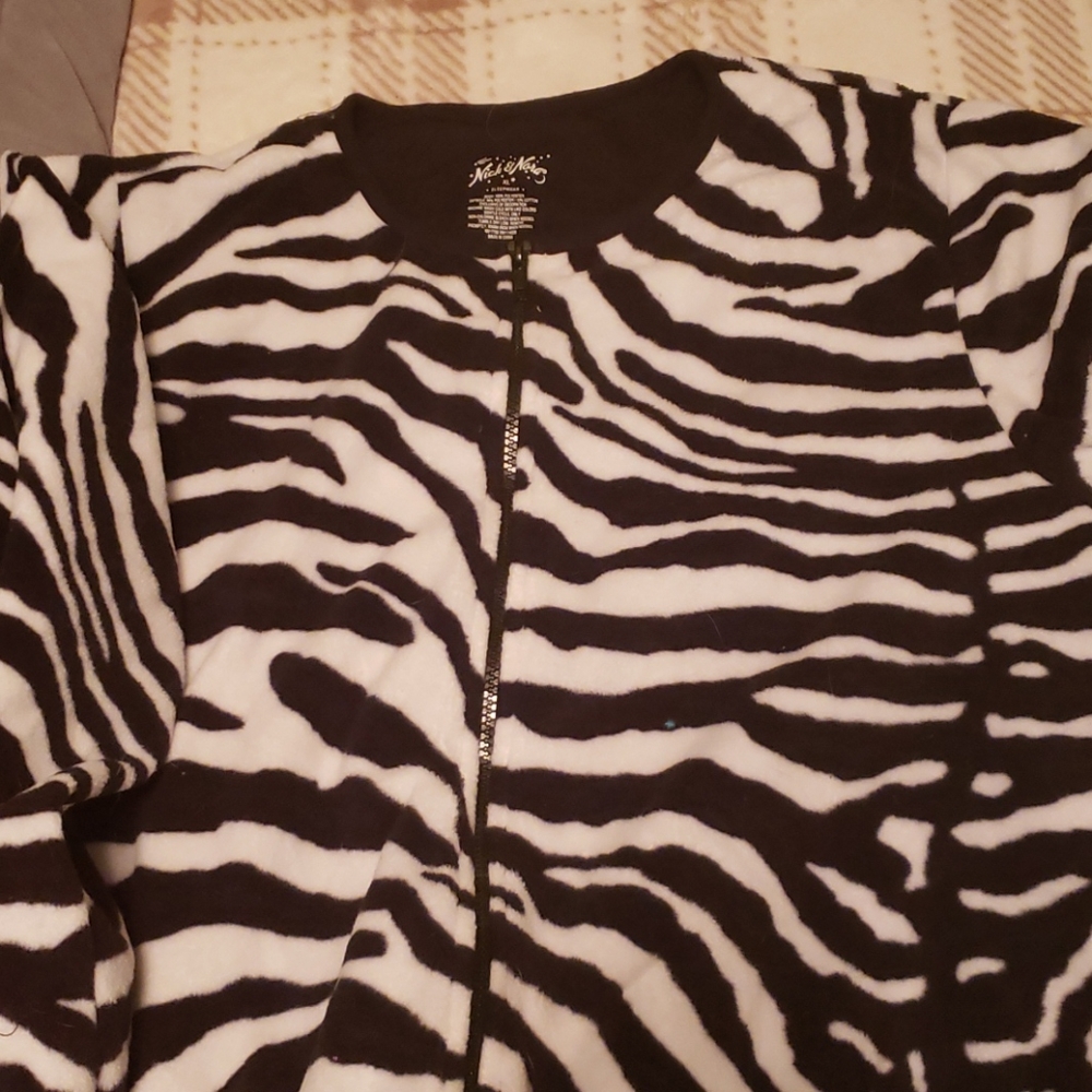 Zebra Footie PJs